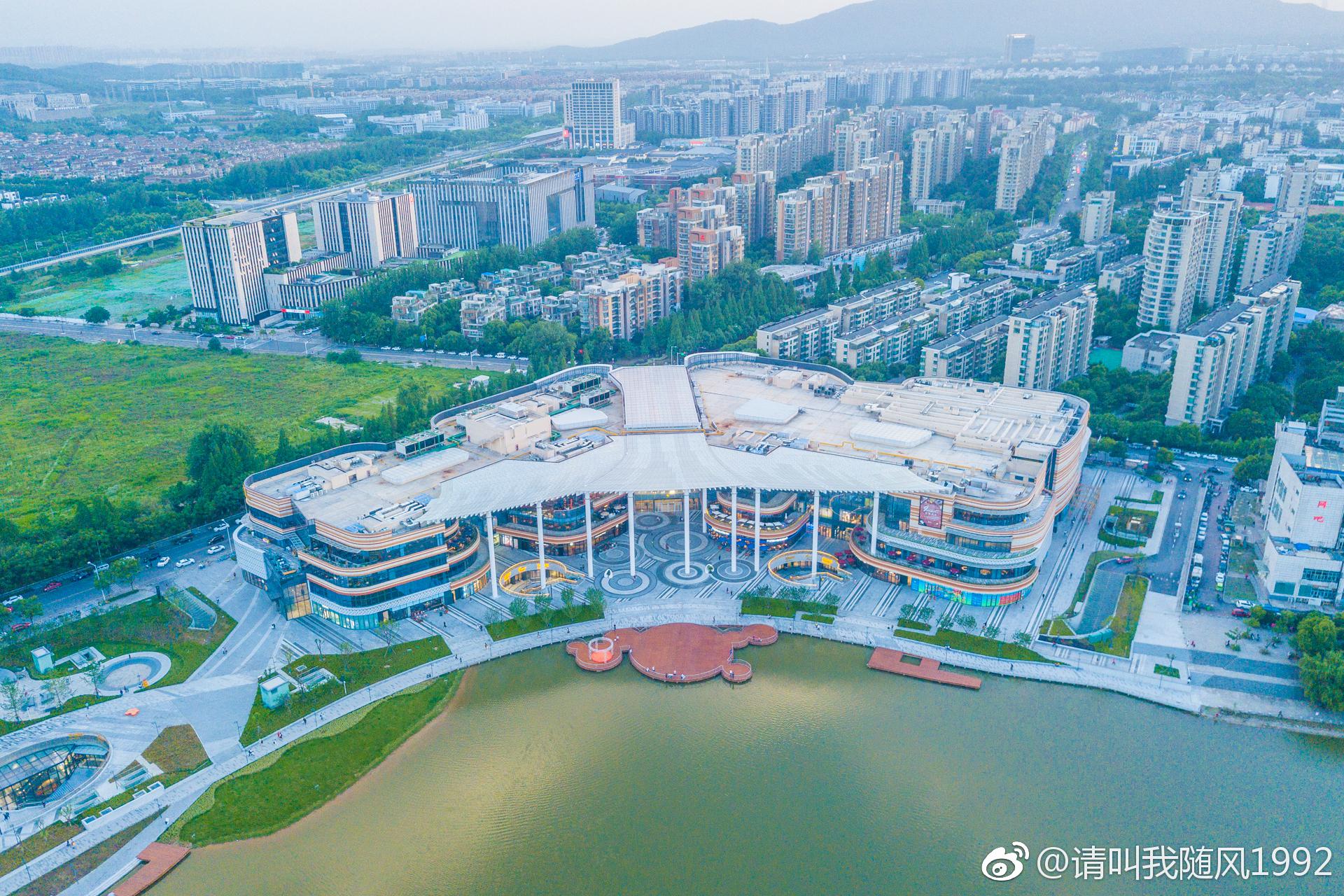 航拍南京仙林大学城