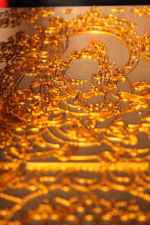 景泰蓝铜丝镶嵌壁画美得有点词穷东融画院