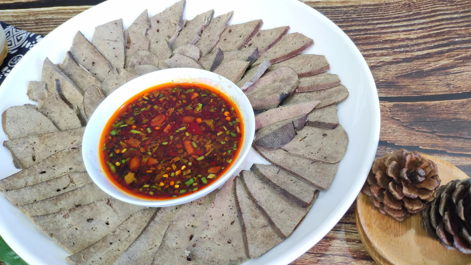 白水猪肝家常做法,视频讲解详细,没有一点腥味,附秘制料汁配方