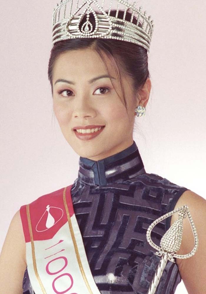 图为2000年香港小姐冠军刘慧蕴.