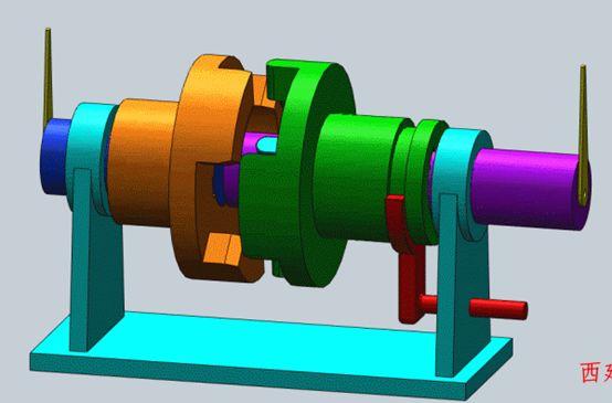 这是多片离合器的一个模型.
