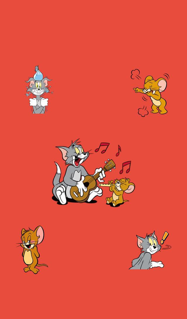 怀旧童年猫和老鼠经典动画高清锁屏壁纸图