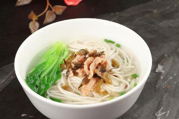 雪菜肉丝面,汤面中的顶级配置,体现食物最初的味道