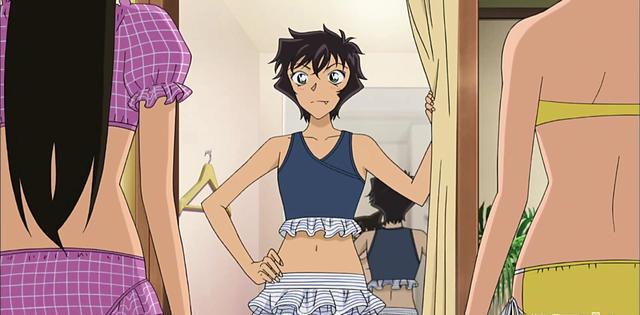 名侦探柯南在这集里大发福利啦柯南自己都被迷倒啦