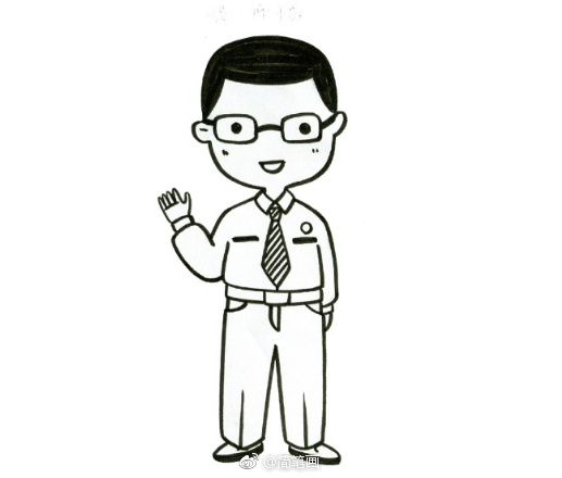 一组简单易学的人物简笔画