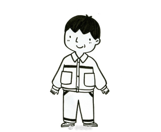 一组简单易学的人物简笔画