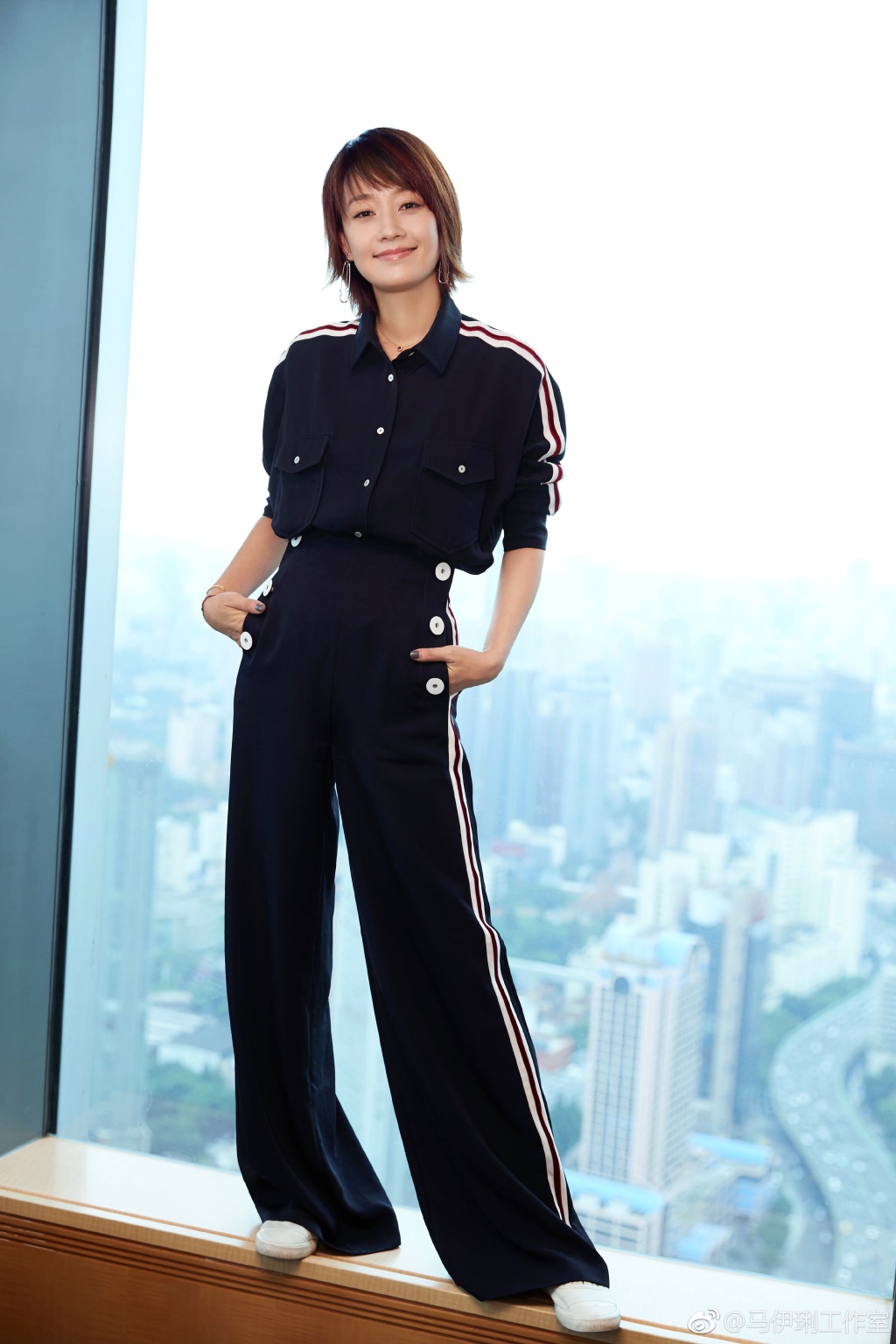 马伊琍只不过是换了一款波波头造型,时髦又减龄,气质都不一样了