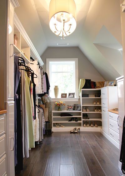 坡顶阁楼做衣帽间的参考设置.一般如果家中有类似阁楼的话