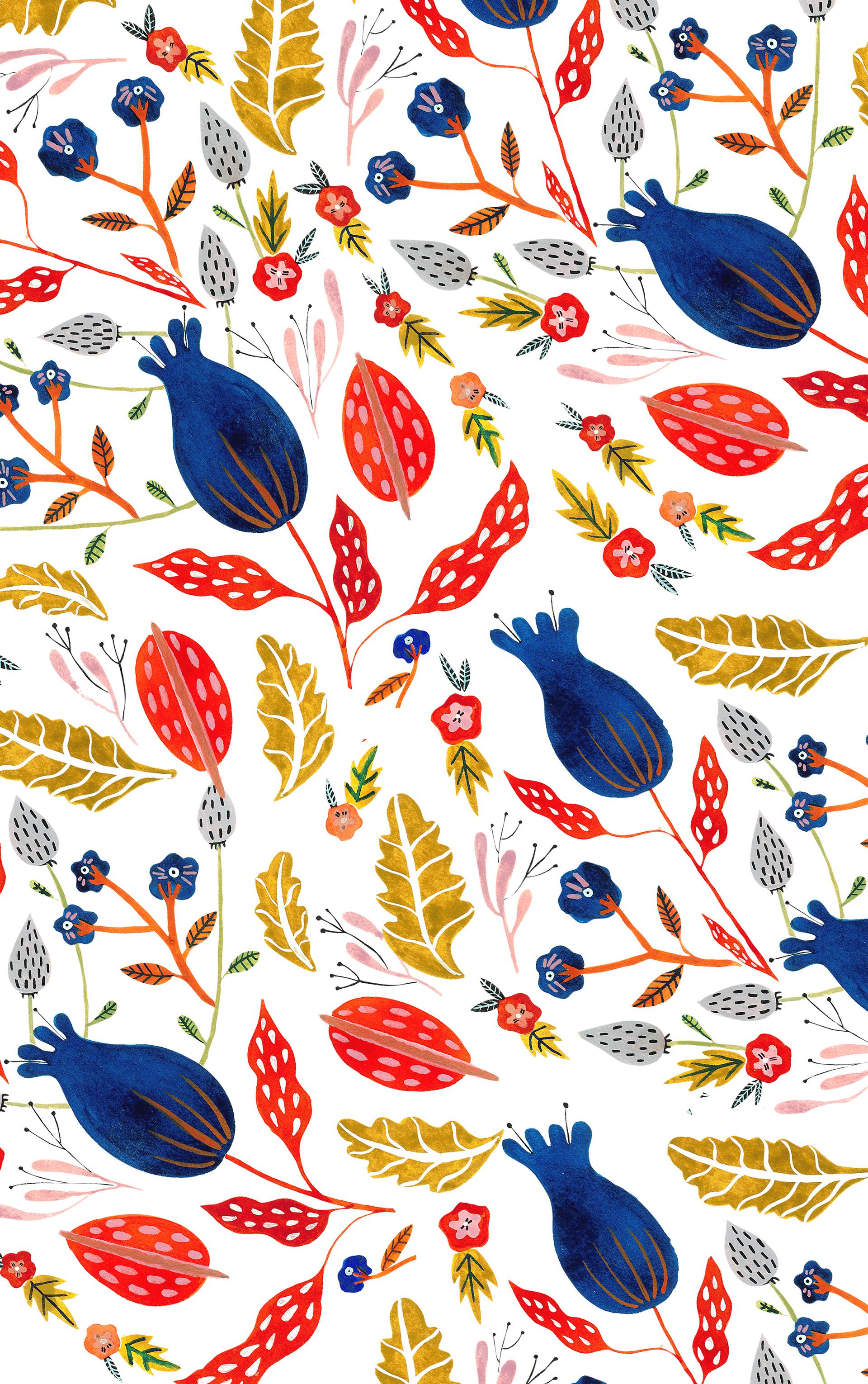 插画花卉图案byiisam02nttinen