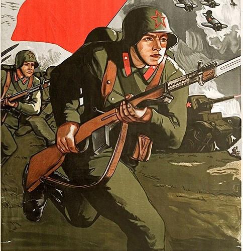 苏联红军敬礼图片