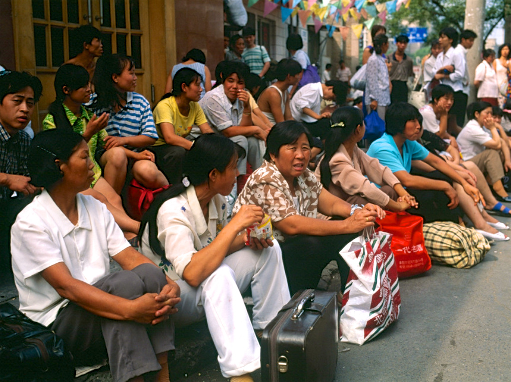 老照片 | 北京农民工,1998年.斯图尔特·富兰克林