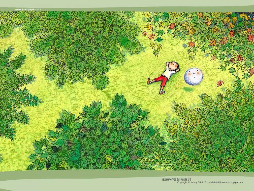 几米漫画精选,治愈人心!|月亮|木头人|向左走向右走_新浪网