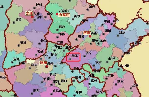 山东河南交界地图图片