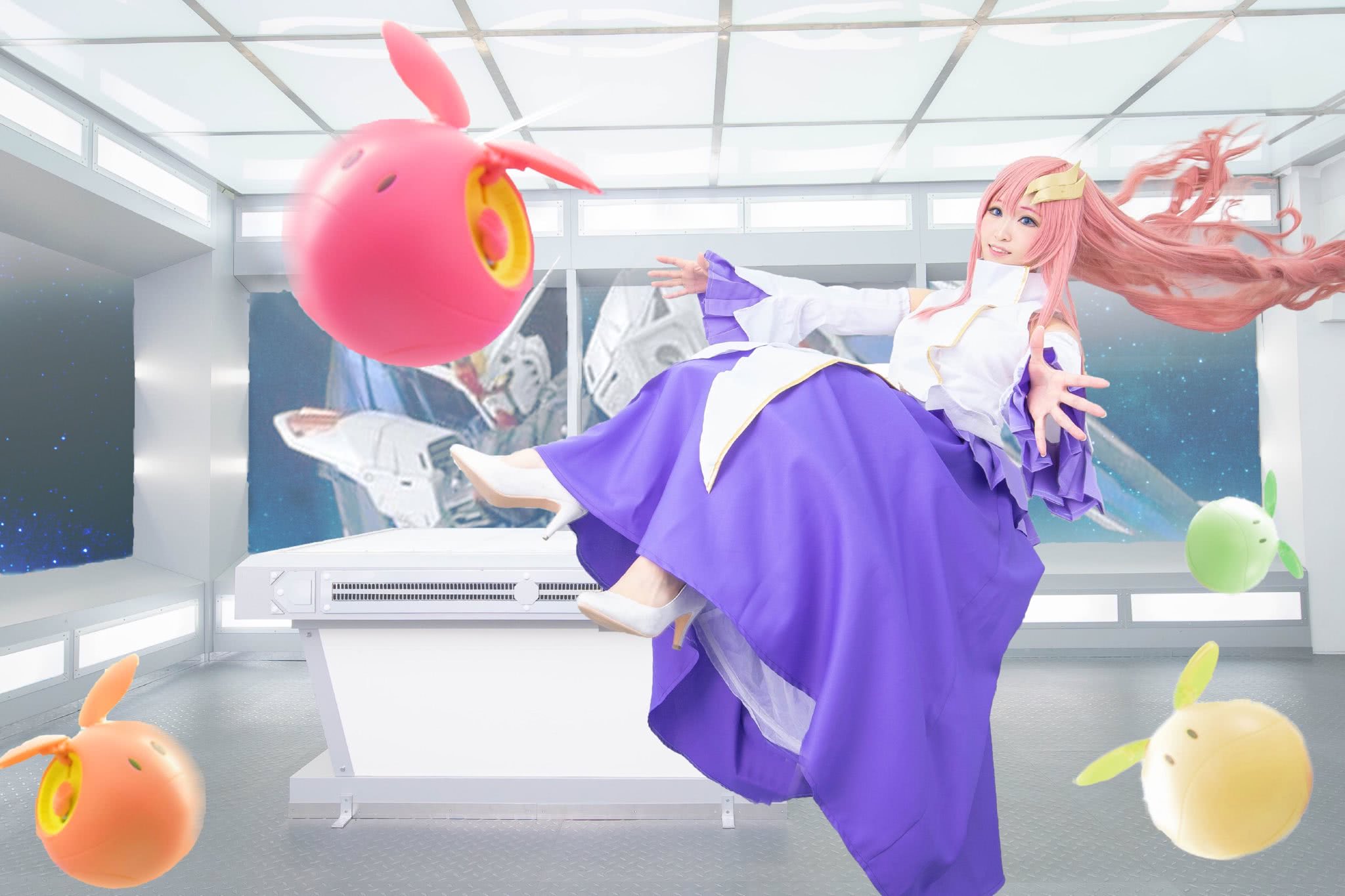 《高达seed》神还原cos拉克丝·克莱恩,连哈罗都还原!