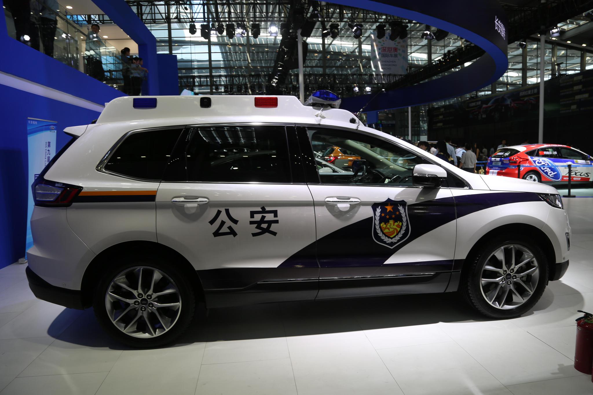 实拍福特锐界警车威武雄姿过目难忘