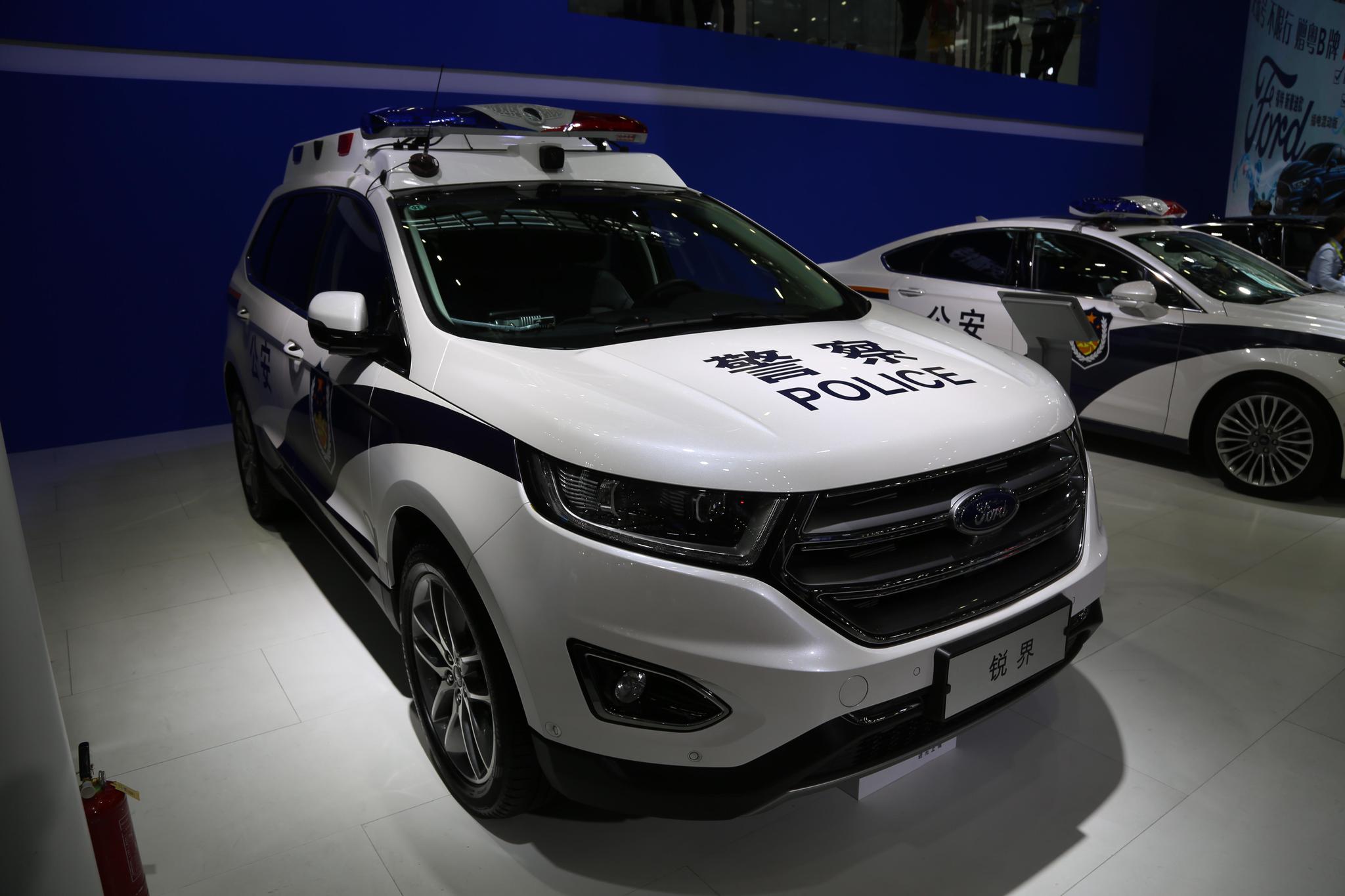实拍福特锐界警车威武雄姿过目难忘