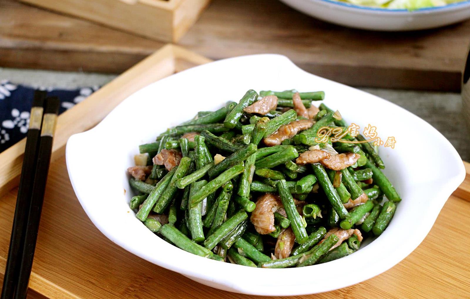 儿子就馋这菜,我家1周最少做3次,特下饭,脾胃不好的要吃|豇豆|肉丝