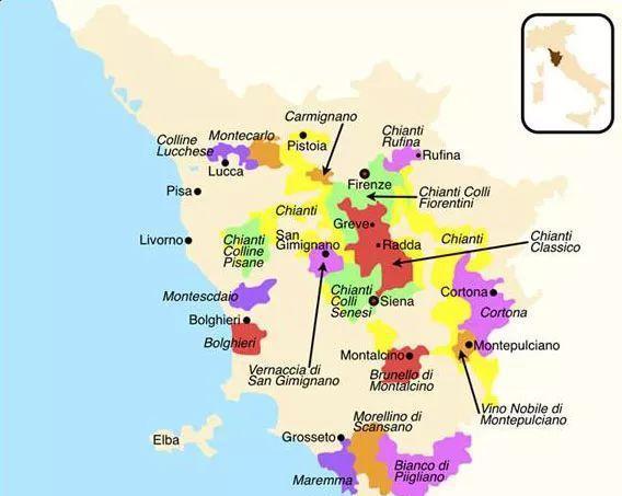 意大利的波尔多托斯卡纳产区
