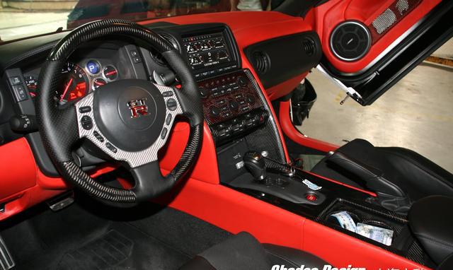 gtr 内饰升级改装 碳纤维 真皮 内饰