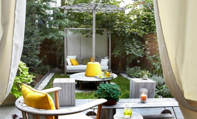 住一楼的福利来了,两个小面积庭院装修案例,你的小花园也能精致