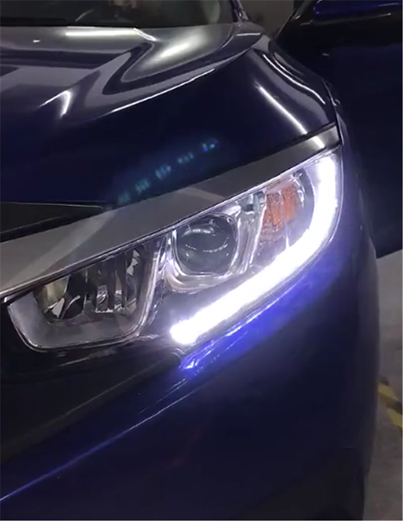 长春一辆15万思域改流水灯,回头率不输豪车!网友:性能没变