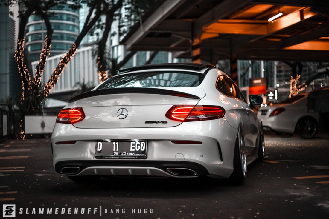 动感优雅的奔驰c级coupe,改装成低趴姿态能否讨你欢心?