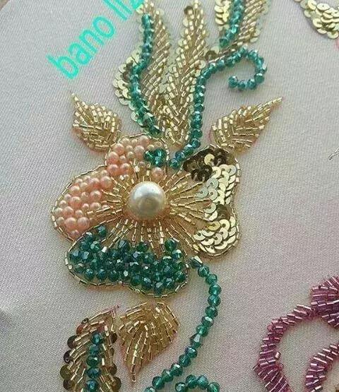 刺绣加了亮片,竟可以这么美!(附教程)