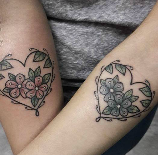 情侣纹身图案,手臂上超有爱的情侣小纹身