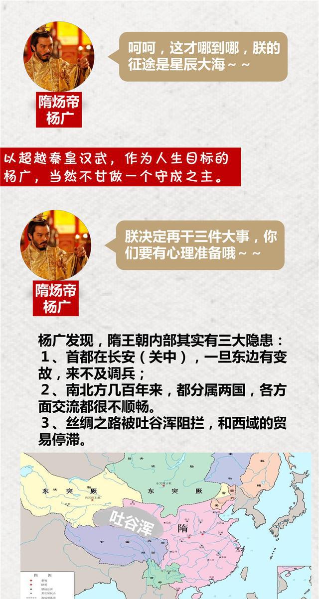 一张图看懂隋炀帝的功与过