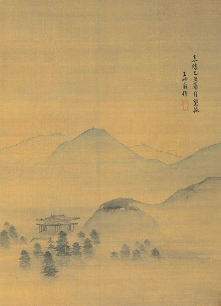 本件为巨幅的诗意画作,王世昌出身山东地区,虽然迄今难以证实是否担任