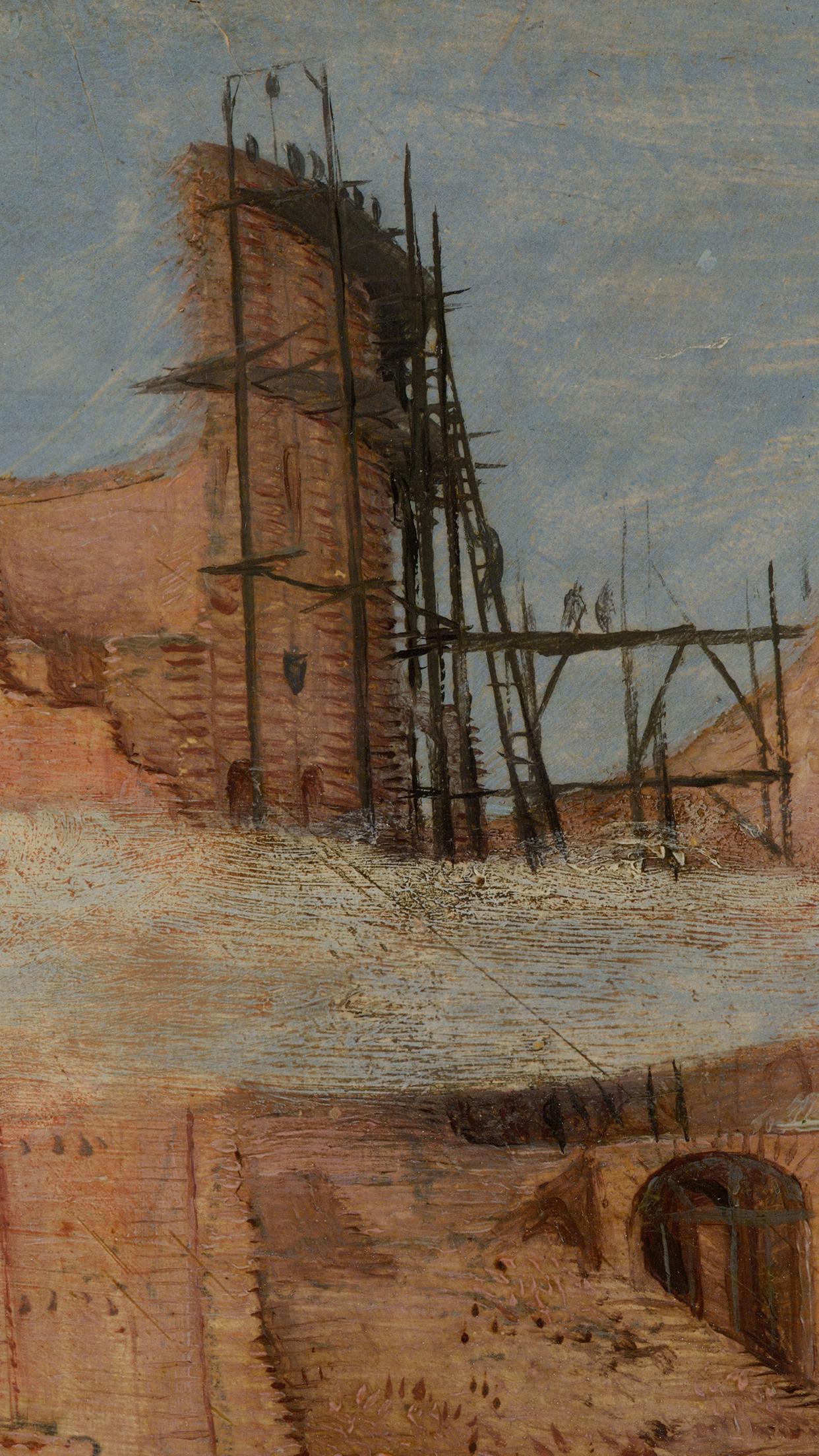 局部·《巴别塔》 布鲁盖尔以宏大的构图来处理这个富有幻想意味的场