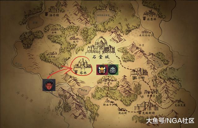 大家需要知道的是这次战争涉及的范围和势力,我们看下面石堂城的地图