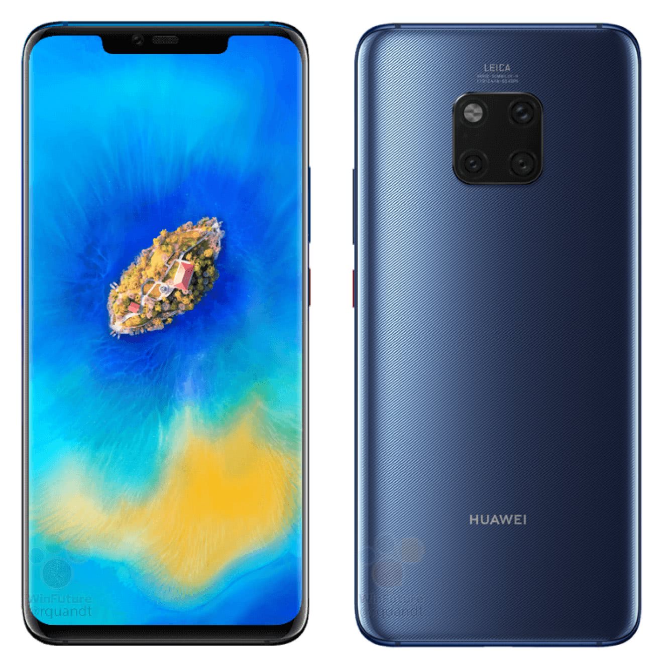 华为mate20官方图意外泄露拥有三款高颜值配色