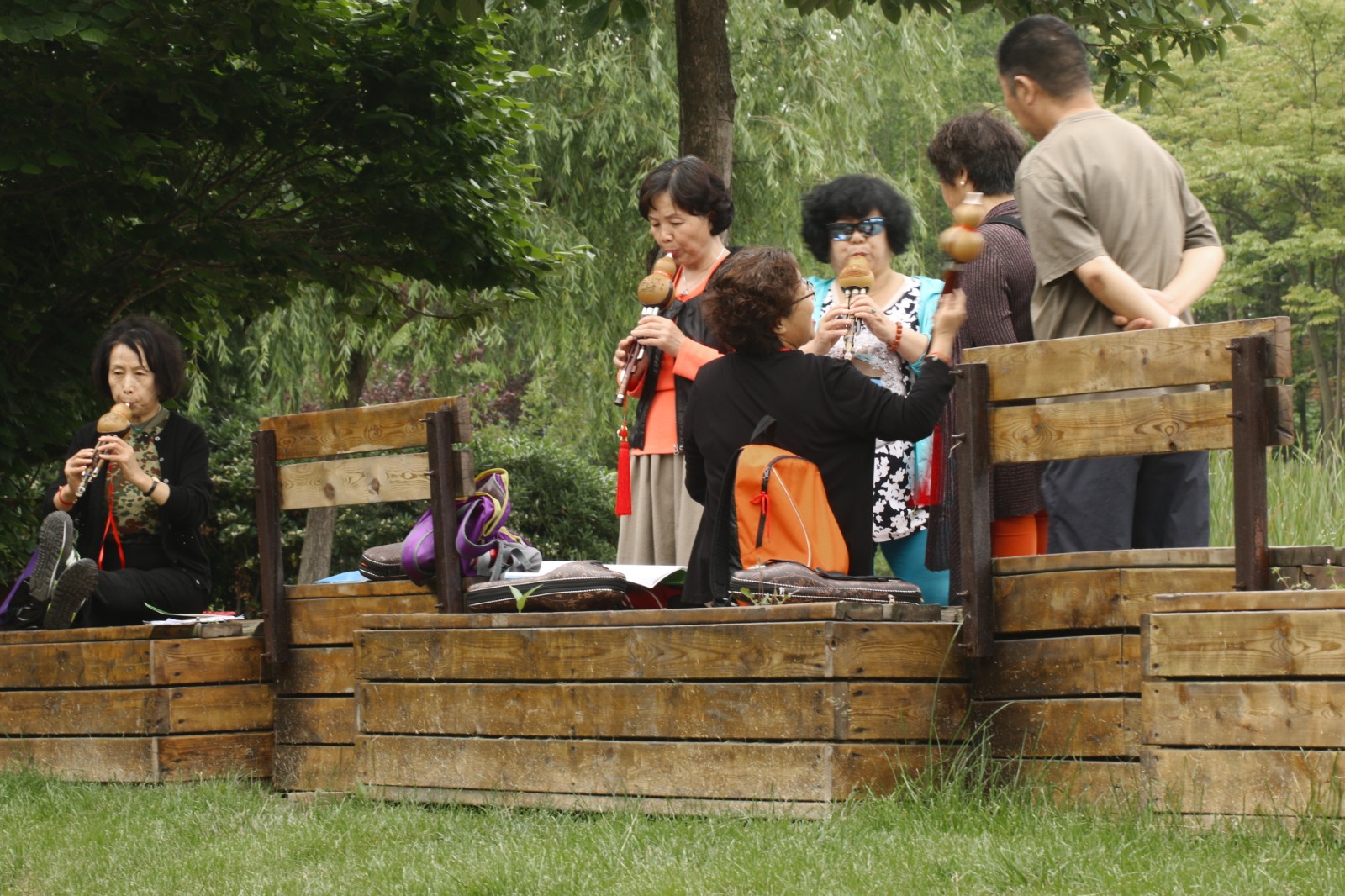 【摄影图集】清晨太平角公园里的大爷儿大妈儿们