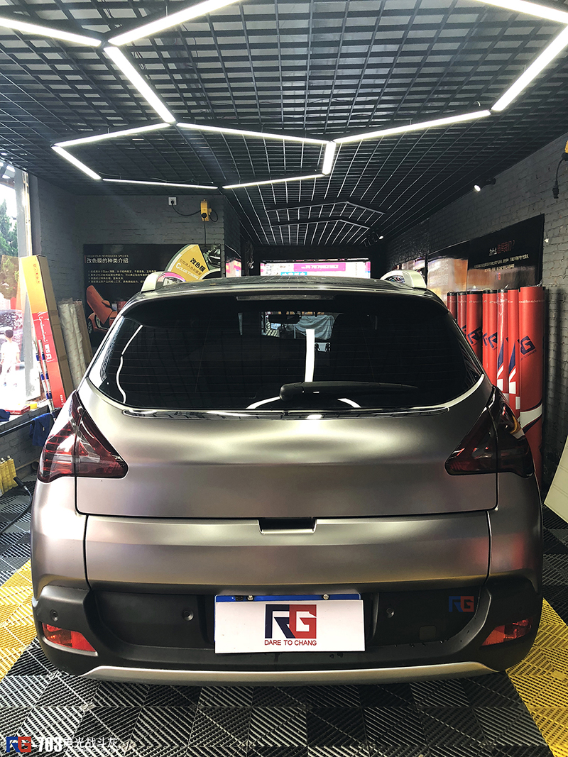标致3008车身改色电光战斗灰 rg瑞集改色膜云南昆明加盟店出品