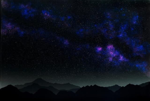 繁星之夜摄影作品美的不真实