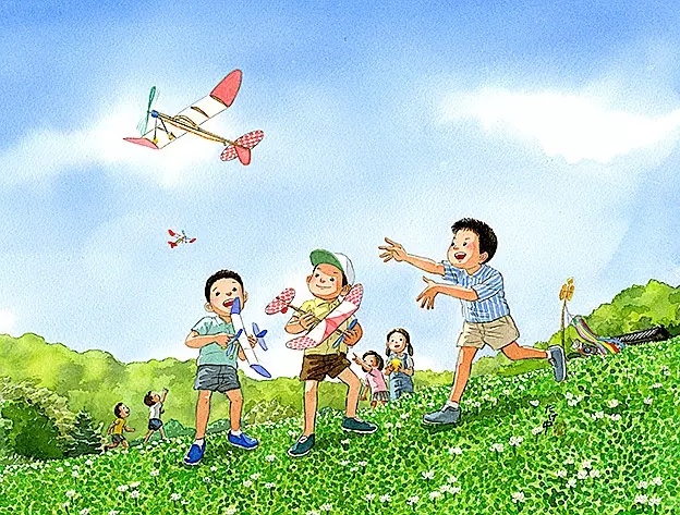 竹中俊裕插画水彩作品