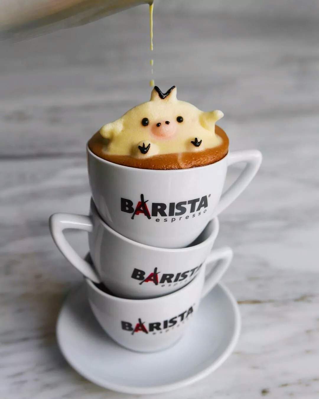 可爱度爆表的3d咖啡拉花,简直爱到犯规!