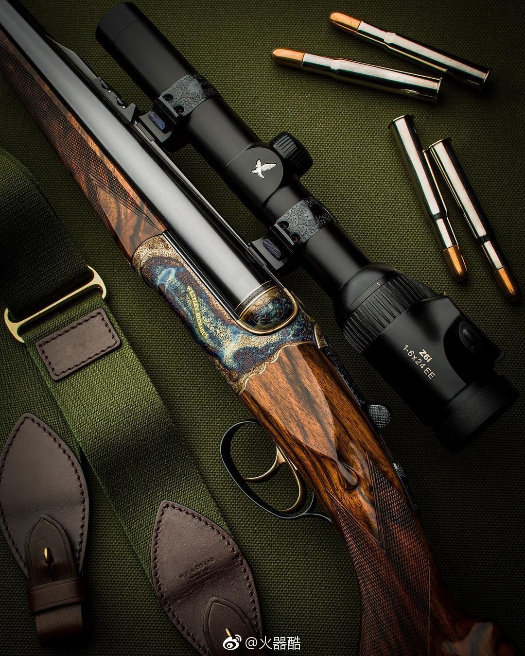 英国老牌枪厂westleyrichards猎枪美图件件都是艺术品啊
