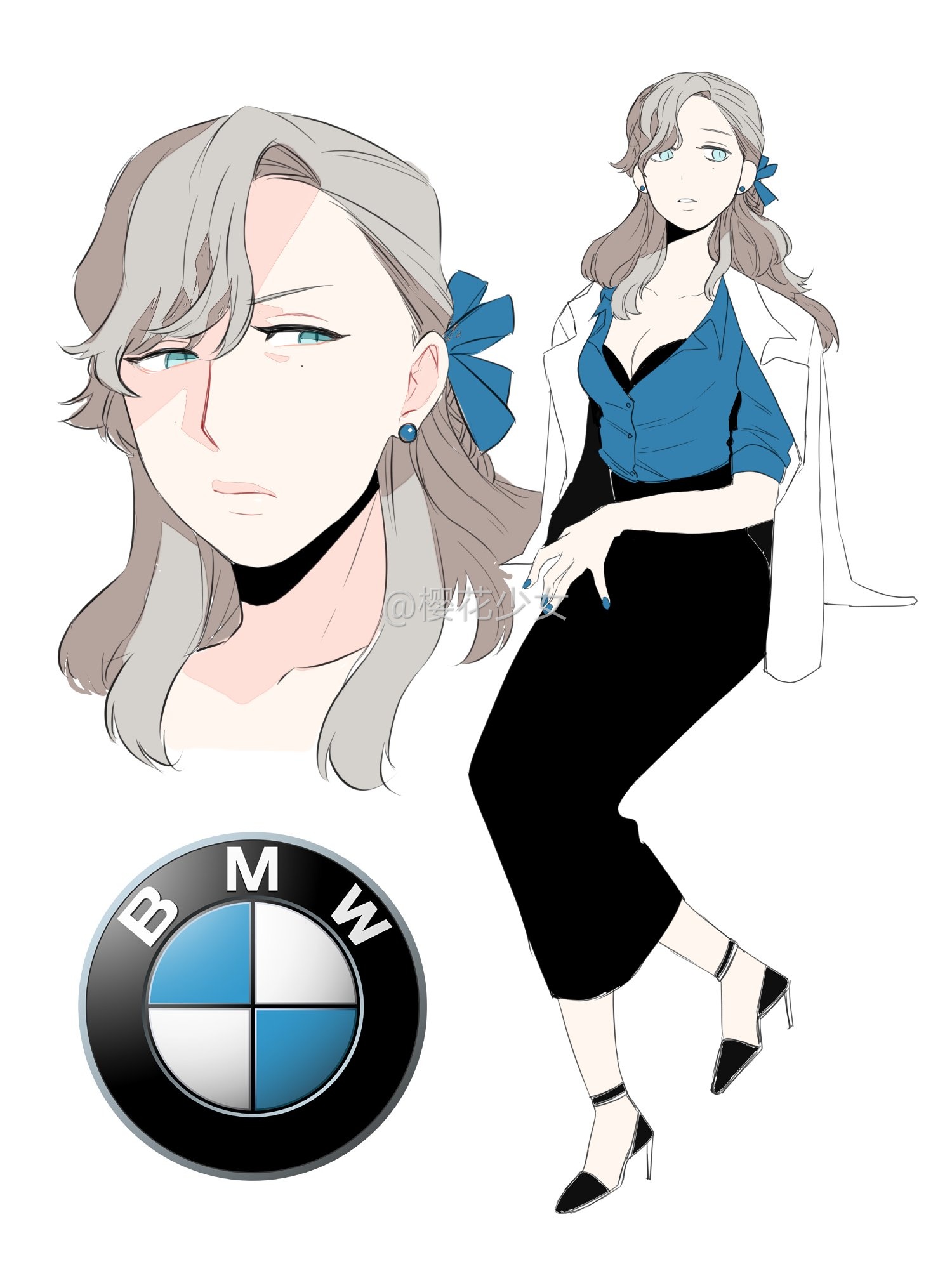 hg太太笔下的女版汽车拟人jeep真滴太可爱啦twitter