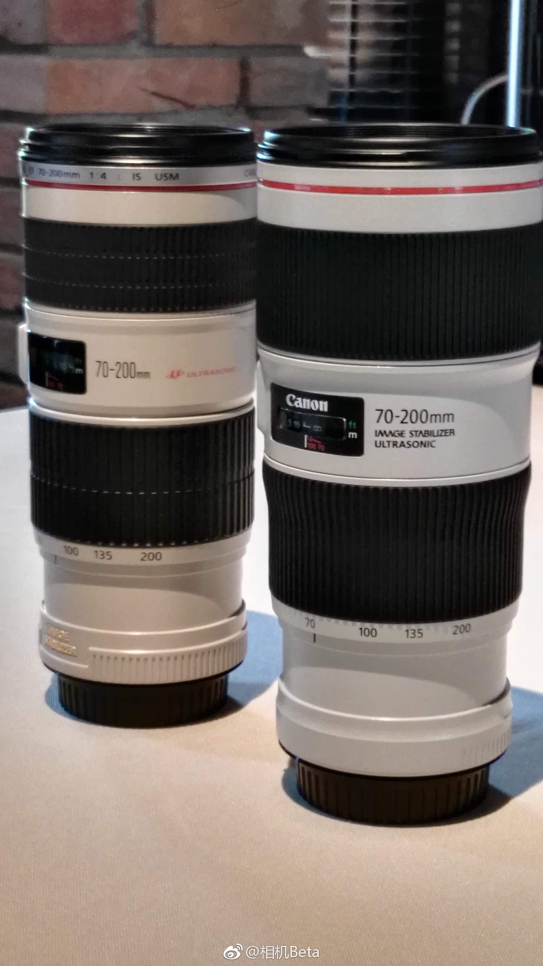 佳能ef 70-200mm f/4l is ii usm镜头实物上手图