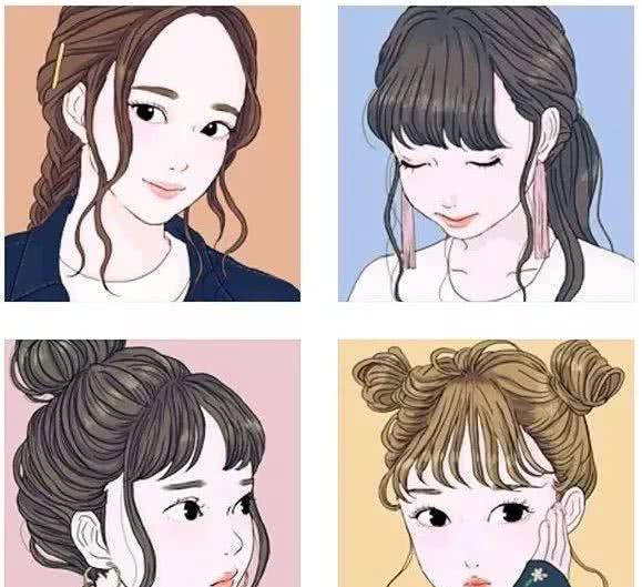 一组漫画风格时尚人物插画,发型和穿搭美翻了,参考性很高!