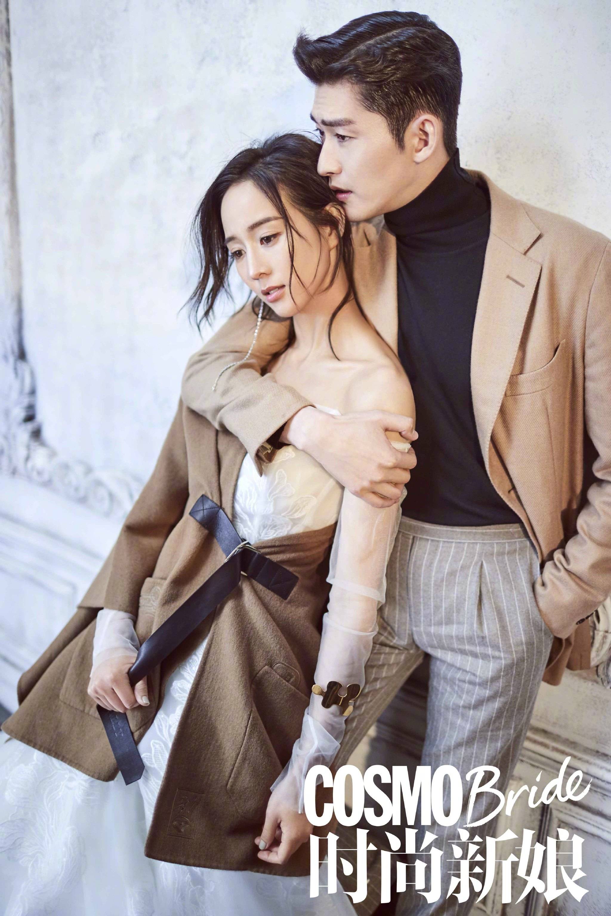 张翰张钧甯共同拍摄了一组时尚婚纱大片,两人气场逆转