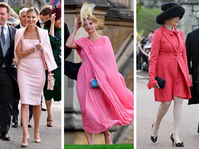 同色系套装也能组成一个cp啦,holly valance佩戴粉色露背手套配合造型