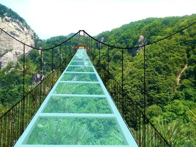 免门票挑战中原最美玻璃栈道!安全又刺激!你的恐高症有救了!