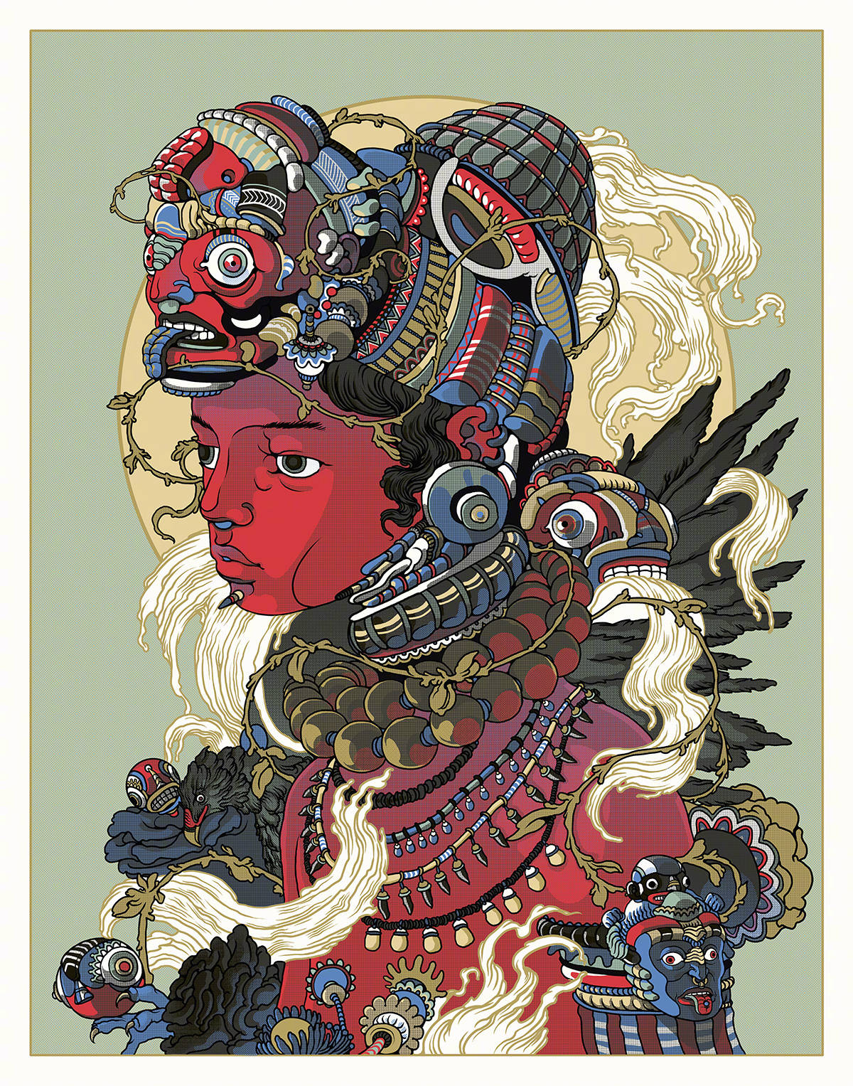 墨西哥艺术家 raul urias 插画作品