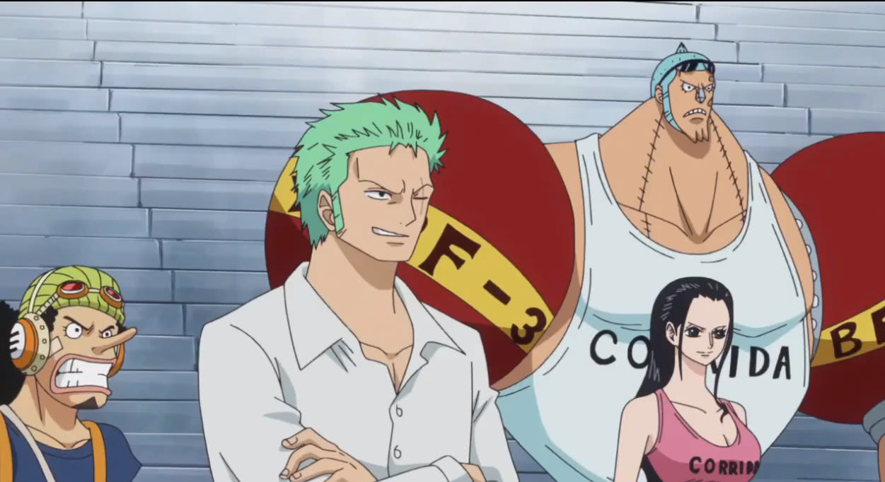 海贼王 罗宾对弗兰奇做过这些事搂过腰捏过蛋还经常穿情侣装