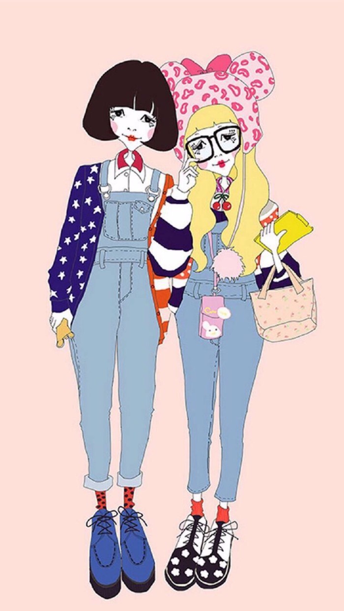 怪酱和坏酱闺蜜壁纸二