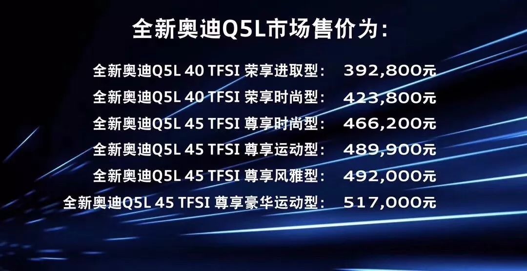 奥迪销量王,"l"也疯狂