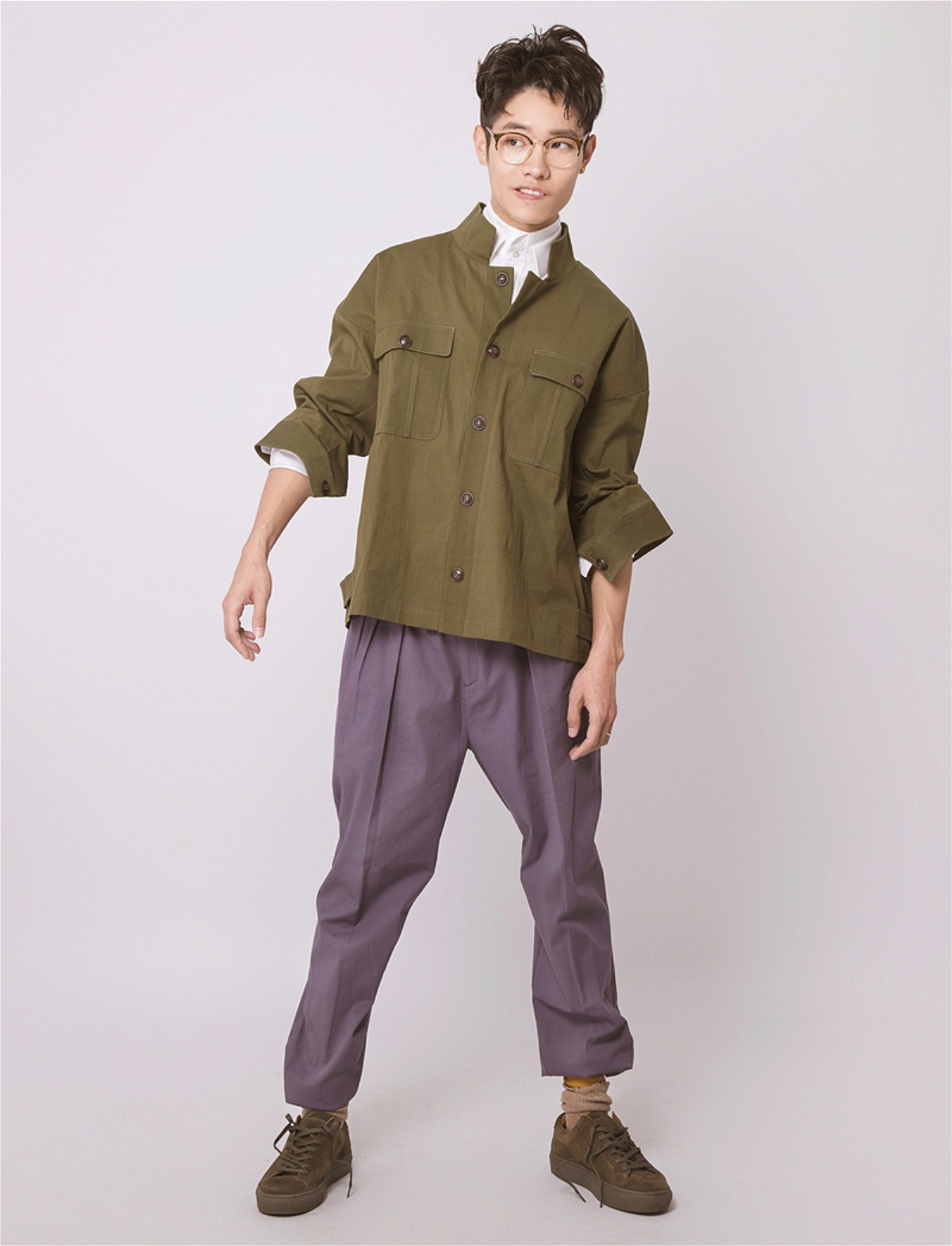 李行亮玩转休闲工装风 演绎理工科潮男style